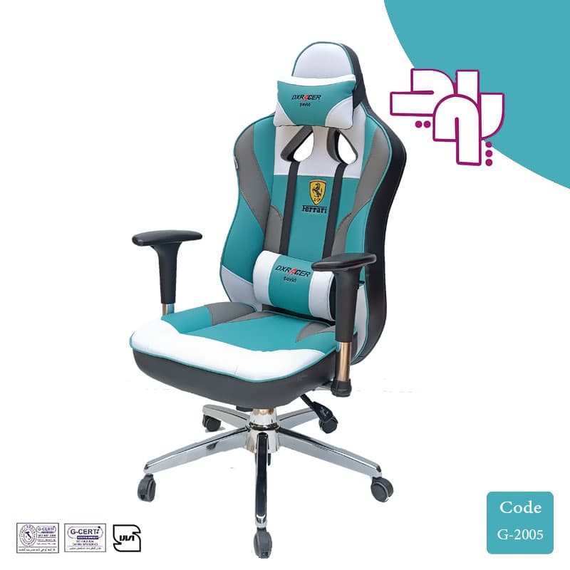 صندلی گیمینگ سه رنگ DXRACER — تصویر ۶