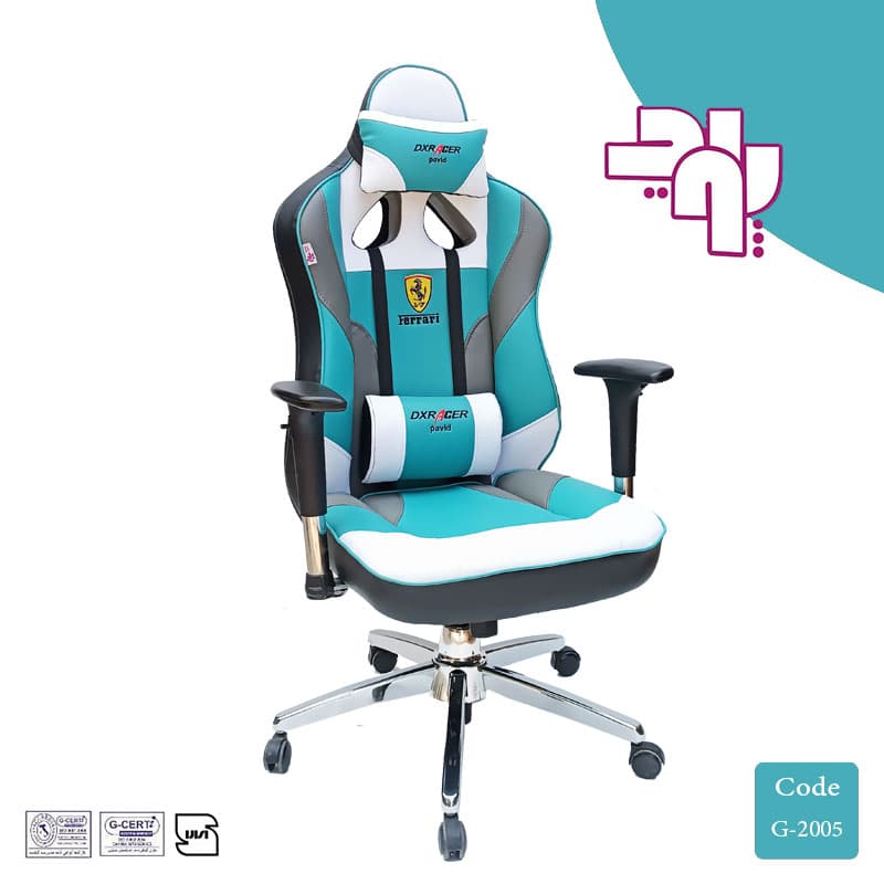 صندلی گیمینگ سه رنگ DXRACER — تصویر ۷