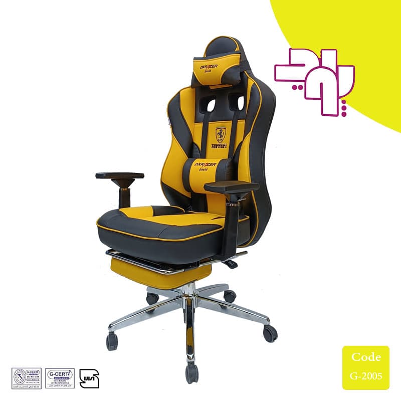 صندلی گیمینگ فراری زیرپایی دار DXRACER — تصویر ۶