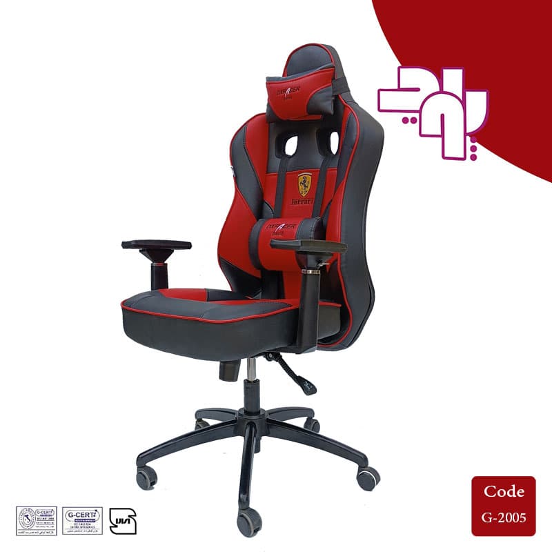 صندلی گیمینگ فراری زیرپایی دار DXRACER — تصویر ۴