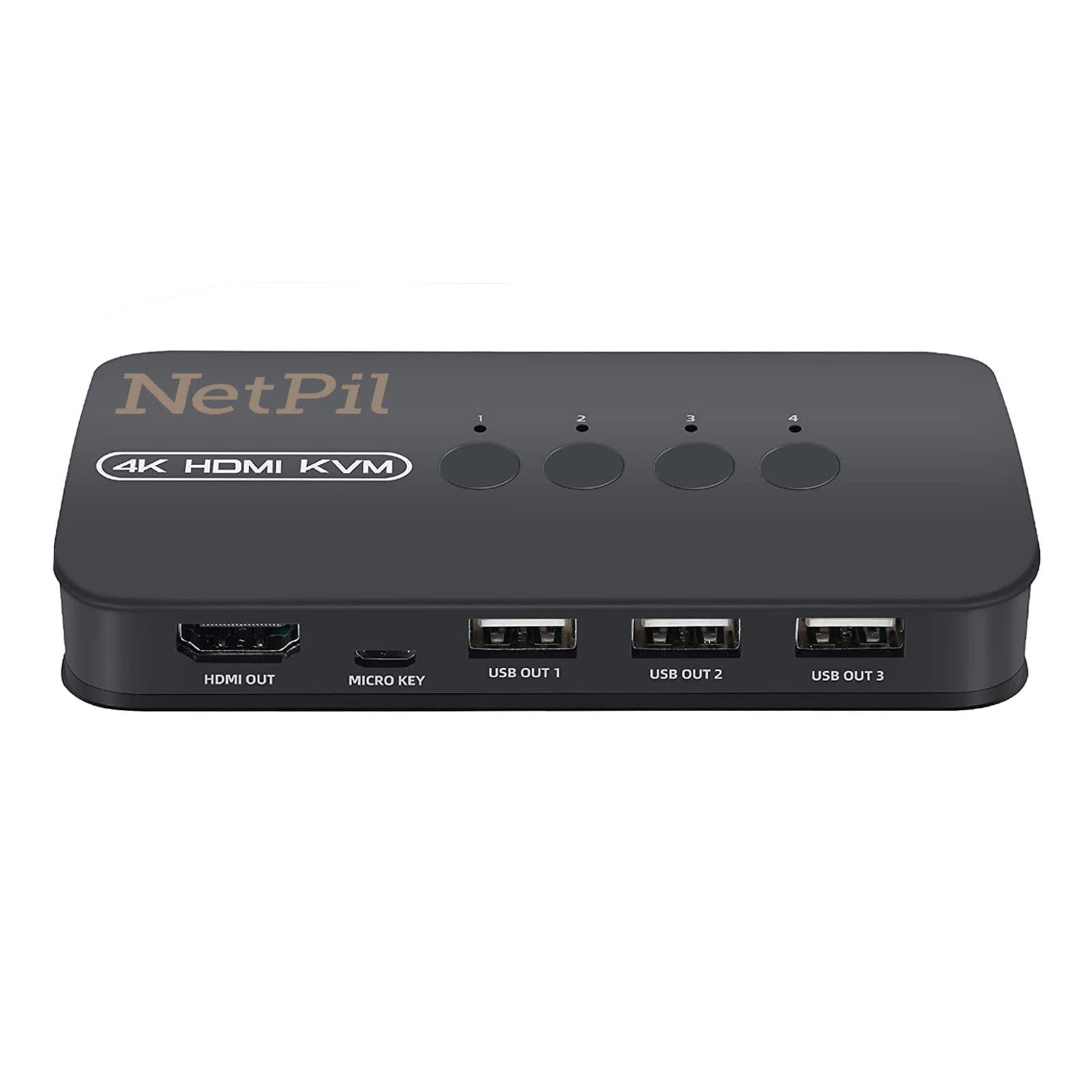 سویچ چهار پورت HDMI KVM نت پیل مدل HK401 — تصویر ۵