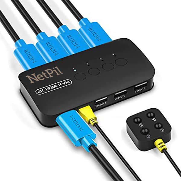 سویچ چهار پورت HDMI KVM نت پیل مدل HK401 — تصویر ۷