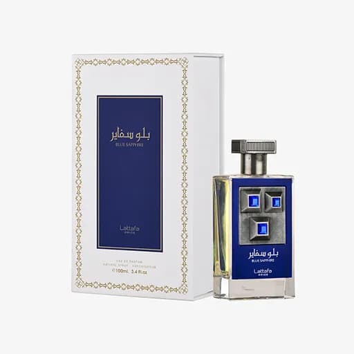 ادکلن بلو سفایر لطافه حجم 100 میلی لیتر اورجینال | Blue Sapphire Lattafa — تصویر ۳