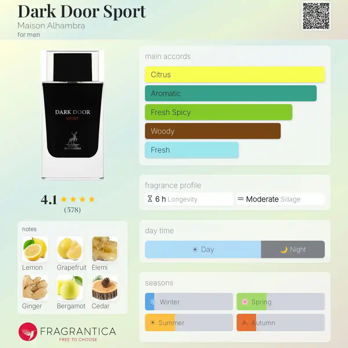 ادکلن دارک دور اسپرت الحمبرا حجم ۱۰۰ میلی‌لیتر اورجینال | Dark Door Sport Alhambra — تصویر ۲