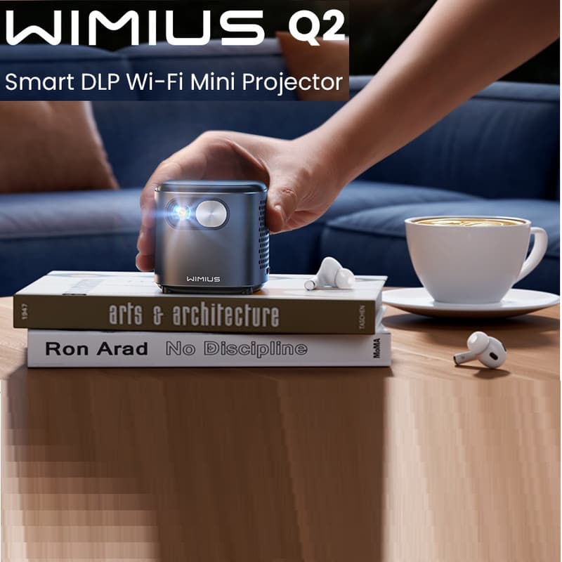 مینی ویدیو پروژکتور WiMiUS مدل Q2 Pro — تصویر ۳