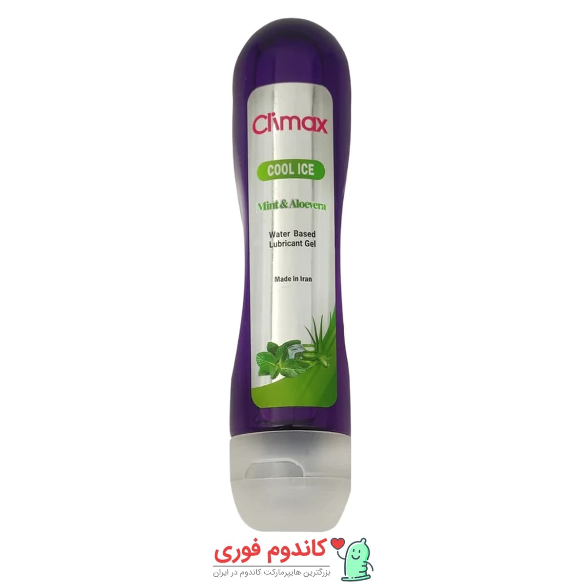 ژل روان کننده و خنک کننده آلوئه ورا و نعناع کلایمکس مدل Cool Ice کول آیس 95 میلی لیتر