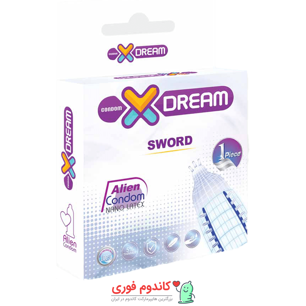 کاندوم فضایی شمشیری ایکس دریم مدل sword — تصویر ۲