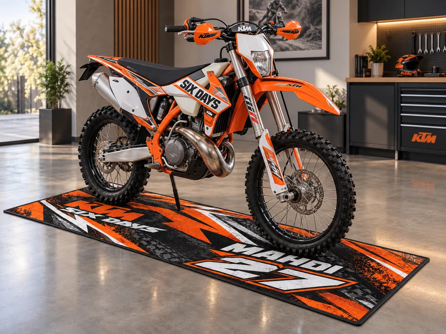 فرش زیر موتور کراس KTM Six Days | Rider Edition سفارشی