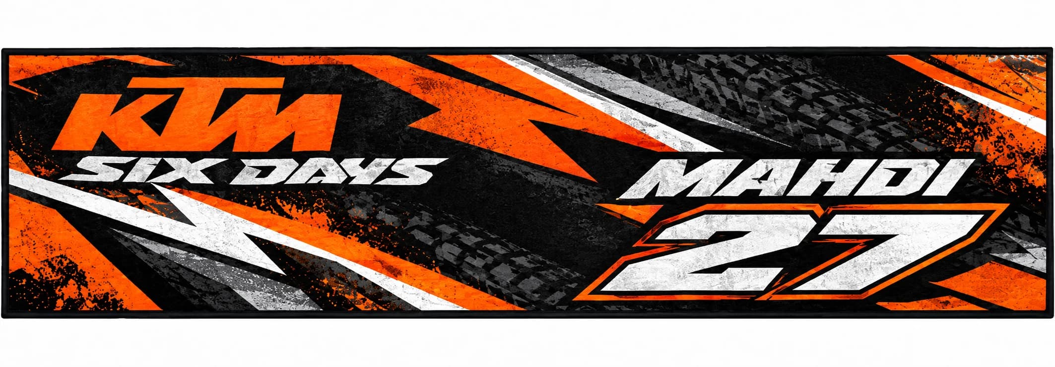 فرش زیر موتور کراس KTM Six Days | Rider Edition سفارشی — تصویر ۲