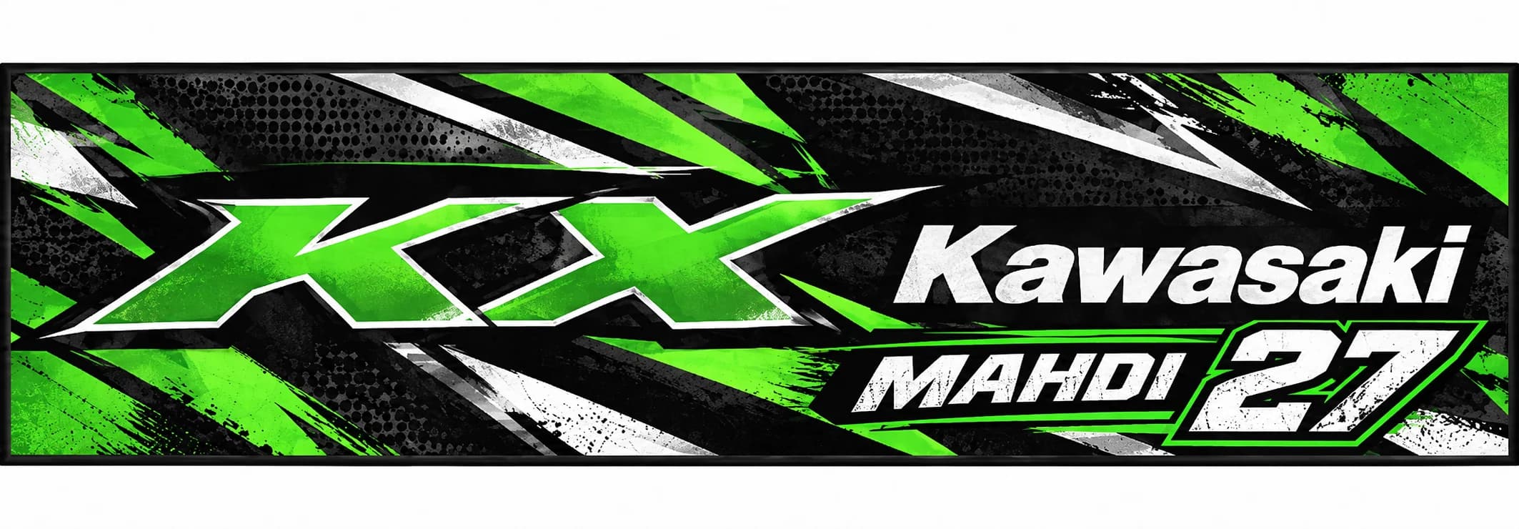 فرش زیر موتور کراس Custom Rider کاوازاکی کد MM-KAW-KX-RDR-70220 — تصویر ۴