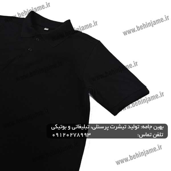 تیشرت جودون مشکی مدل 106 — تصویر ۲