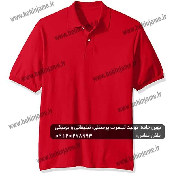 تیشرت جودون قرمز مدل 102 — تصویر ۴