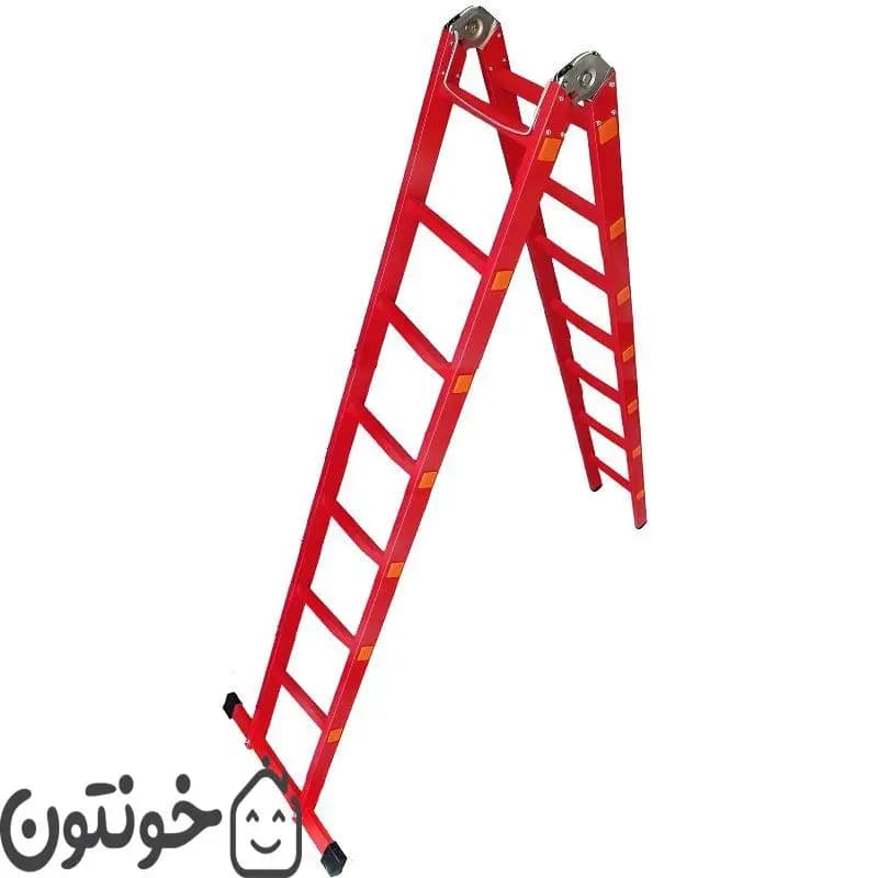 نردبان مفصلی 4 متری 14 پله مدل آسانکار 2 تکه