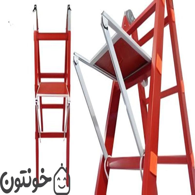 نردبان مفصلی 2 متری 6 پله مدل آسانکار 2 تکه — تصویر ۲