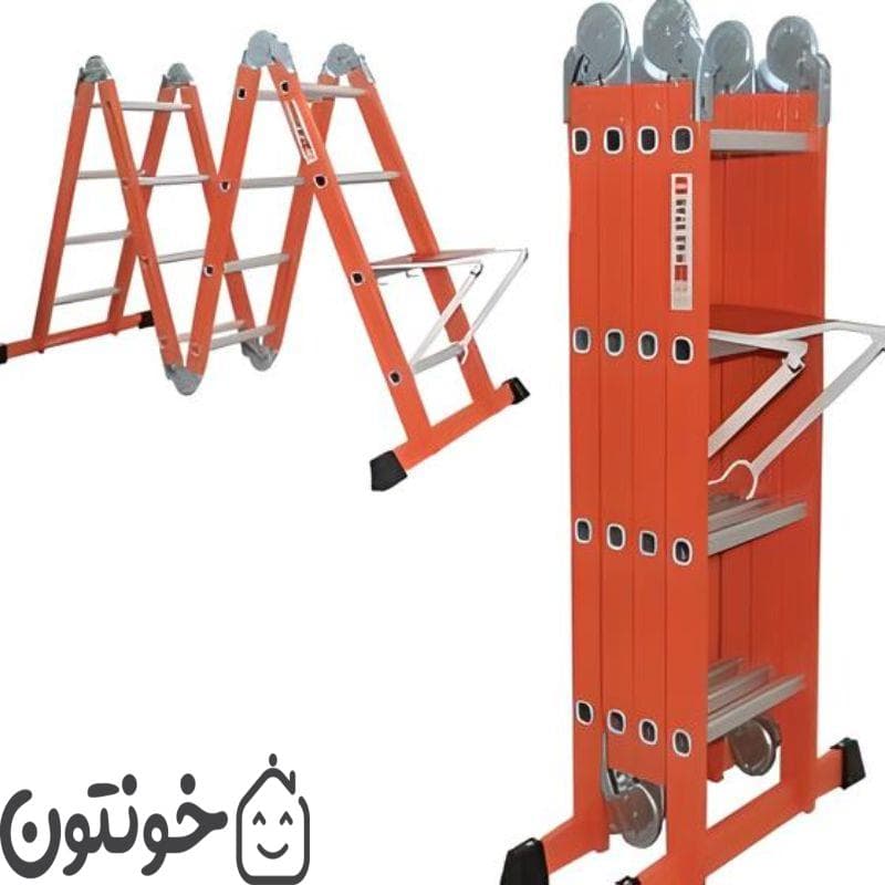 نردبان مفصلی 9 متری 32 پله مدل آسانکار — تصویر ۵