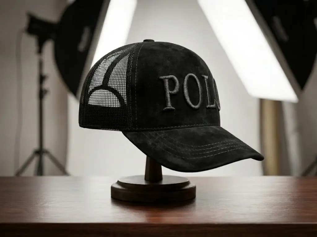 کلاه اسپرت پشت توری POLO مشکی (مدل s1004) — تصویر ۲