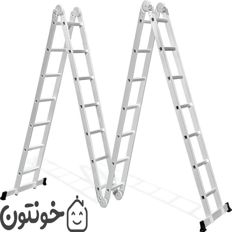 نردبان مفصلی 28 پله مدل استیلا 8 متری — تصویر ۵