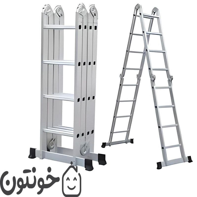 نردبان مفصلی 16 پله مدل استیلا 4/7 متری — تصویر ۴
