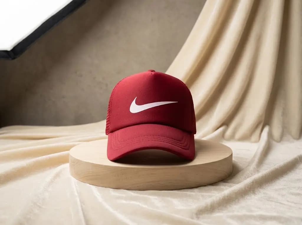 کلاه پشت توری ساده NIKE قرمز (مدل p1002)