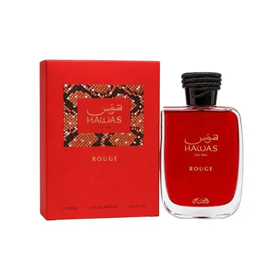 ادکلن هوس رژ رصاصی حجم 100 میلی لیتر اورجینال | Hawas Rouge Rasasi — تصویر ۳