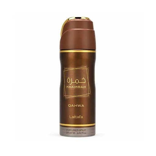 اسپری بدن خمره قهوه لطافه حجم 200 میلی‌لیتر اورجینال | Lattafa Khamrah Qahwa body spray