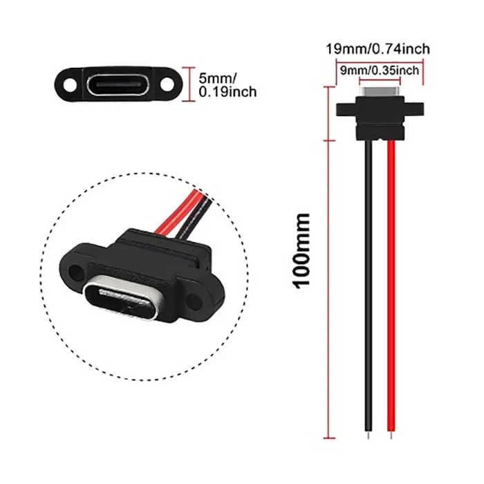 سوکت مادگی تایپ سی روپنلی USB-Type-c — تصویر ۲