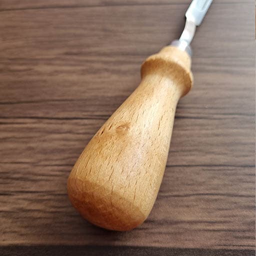 لیویس دستی دسته چوبی کرم — تصویر ۷