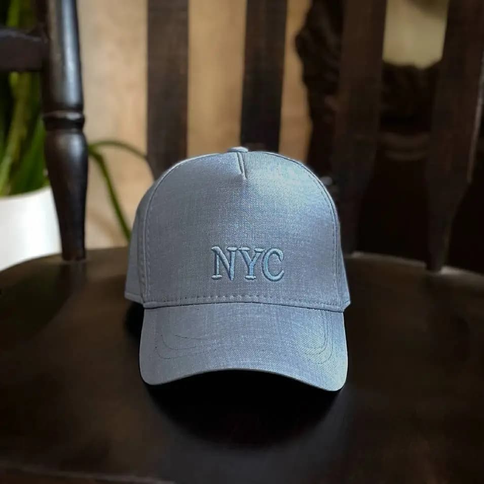 کلاه کپ کتان NYC آبی (مدل H1000) — تصویر ۸