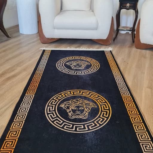 فرشینه رولی راهرویی و کناره باشگاه طرح ورساچ تیره کد Roll 127 (پس کرایه) — تصویر ۸