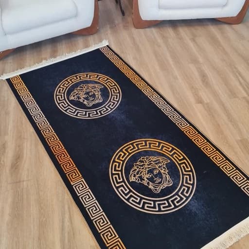 فرشینه رولی راهرویی و کناره باشگاه طرح ورساچ تیره کد Roll 127 (پس کرایه) — تصویر ۹