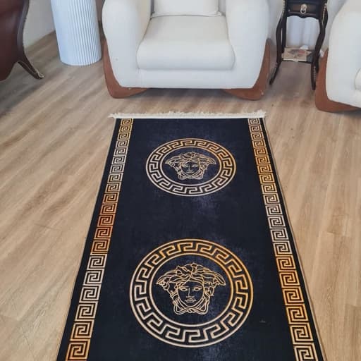 فرشینه رولی راهرویی و کناره باشگاه طرح ورساچ تیره کد Roll 127 (پس کرایه) — تصویر ۶
