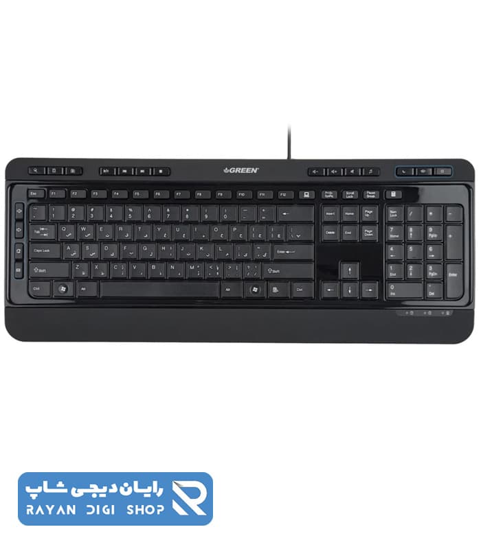 کیبورد گرین مدل GK-502 با حروف فارسی — تصویر ۴