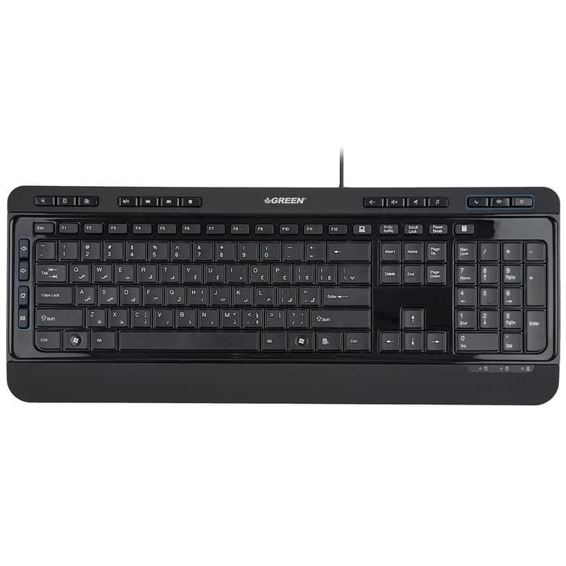 کیبورد گرین مدل GK-502 با حروف فارسی — تصویر ۳