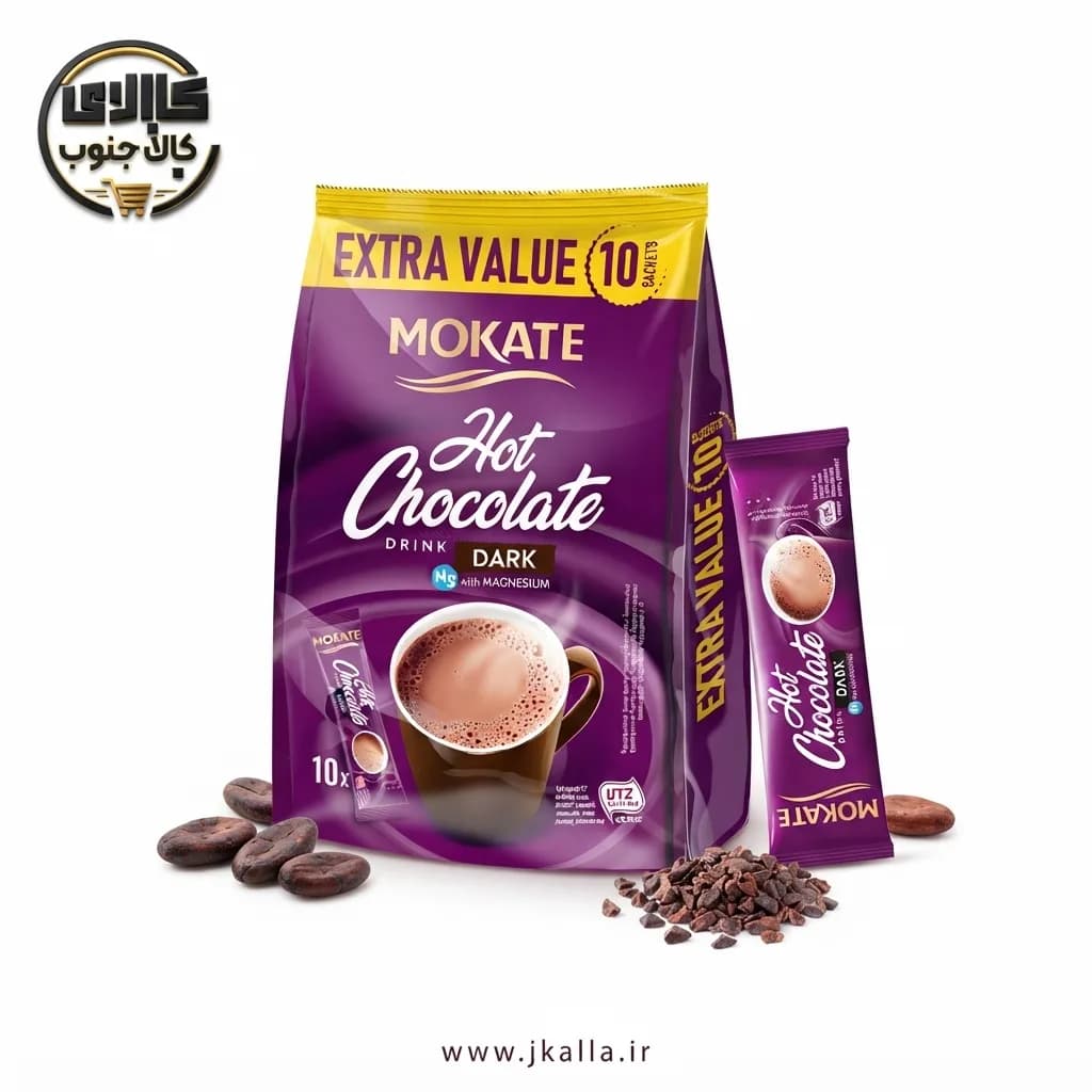 هات چاکلت تلخ موکاته Mokate بسته 10 عددی