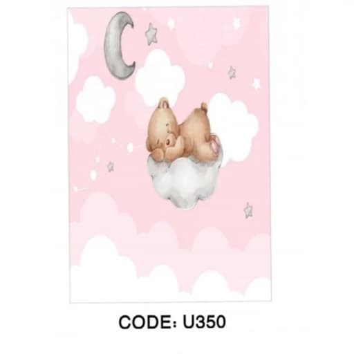 فرشینه کودک مخمل ترک خرس تدی U350(پس کرایه) — تصویر ۲