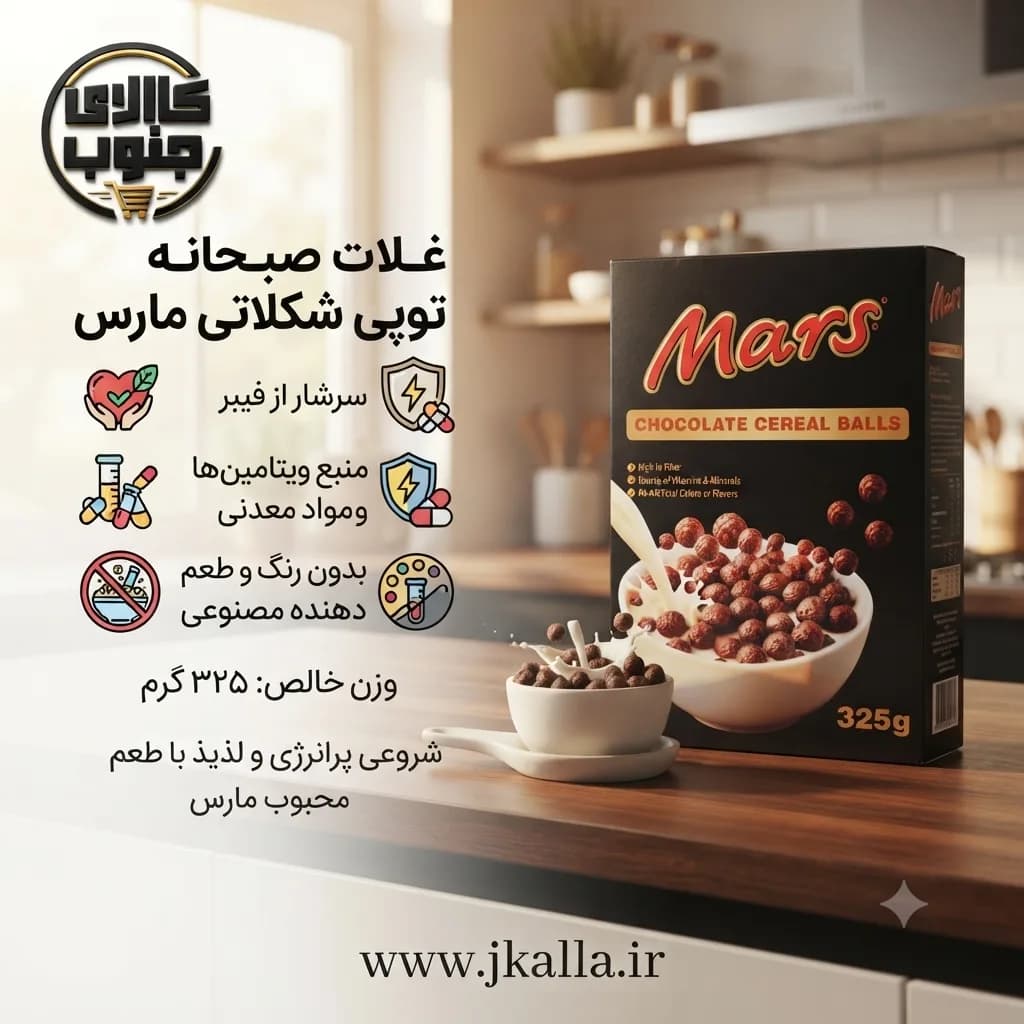 غلات صبحانه شکلاتی مارس ۳۲۵ گرمی — تصویر ۷