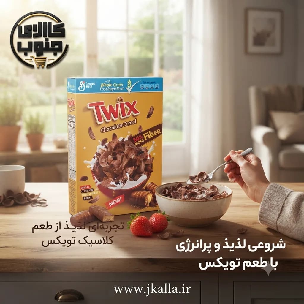 غلات صبحانه شکلاتی تویکس 315 گرمی — تصویر ۲