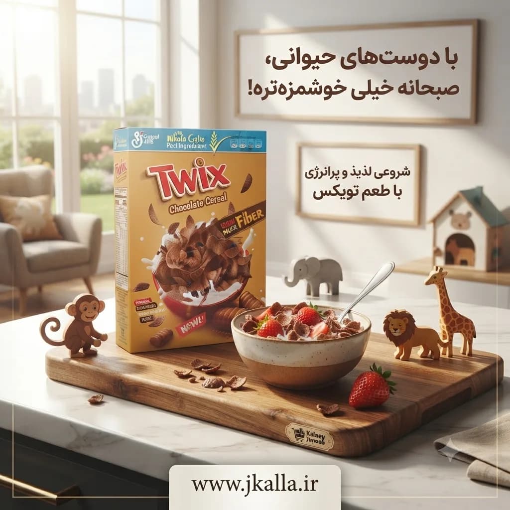 غلات صبحانه شکلاتی تویکس 315 گرمی — تصویر ۴