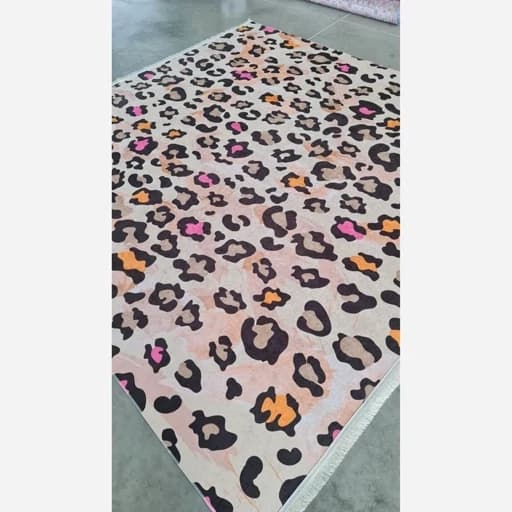 فرشینه طرح پوست پلنگی دخترونه Z019 (پس کرایه) — تصویر ۵