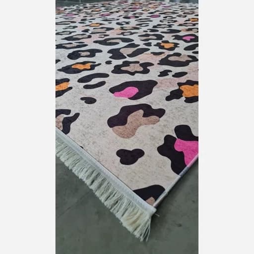 فرشینه طرح پوست پلنگی دخترونه Z019 (پس کرایه) — تصویر ۸