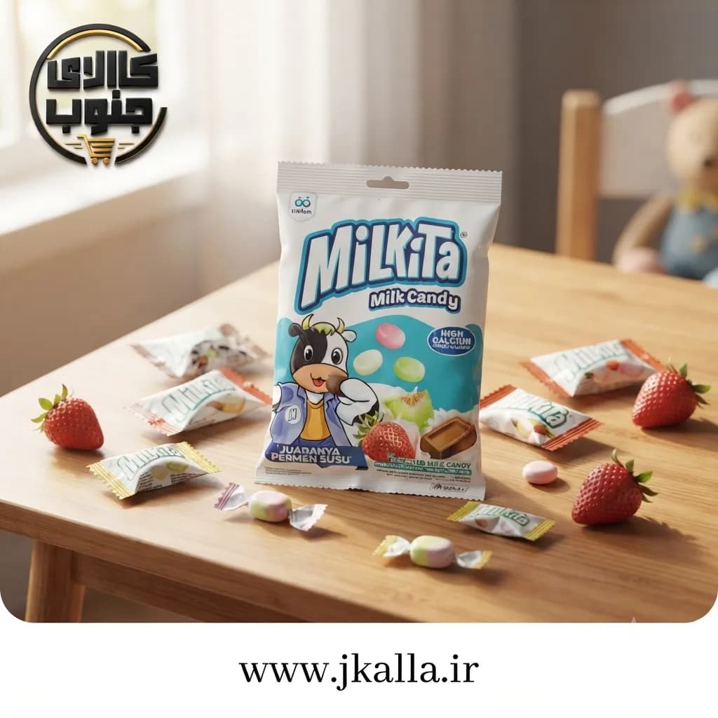 تافی میوه ای میلکیتا وزن 120 گرم — تصویر ۴