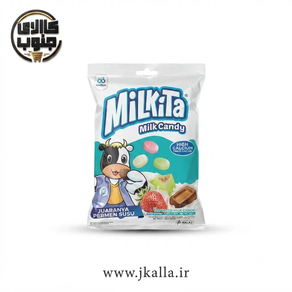 تافی میوه ای میلکیتا وزن 120 گرم