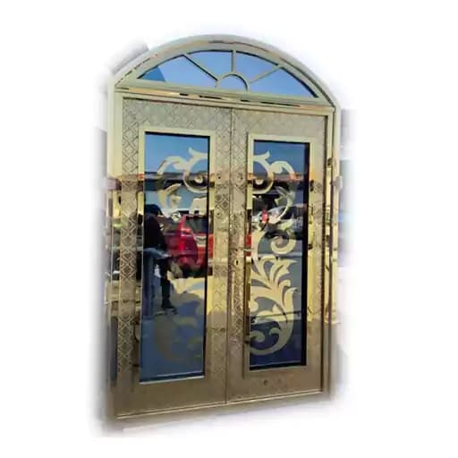 درب استیل لابی دو لنگه کد 360 — تصویر ۵