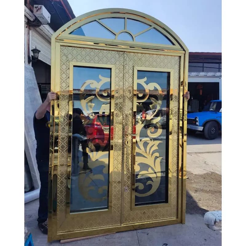 درب استیل لابی دو لنگه کد 360 — تصویر ۲
