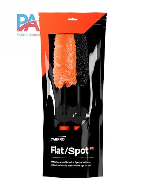 برس شستشوی رینگ خودرو کارپرو مدل Flat & Spot (ست 2 عددی) | CarPro Flat & Spot Wheel Brush Set — تصویر ۳