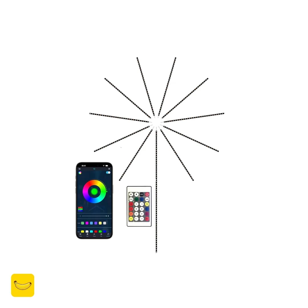 ریسه هوشمند RGB طرح آتش بازی — تصویر ۴