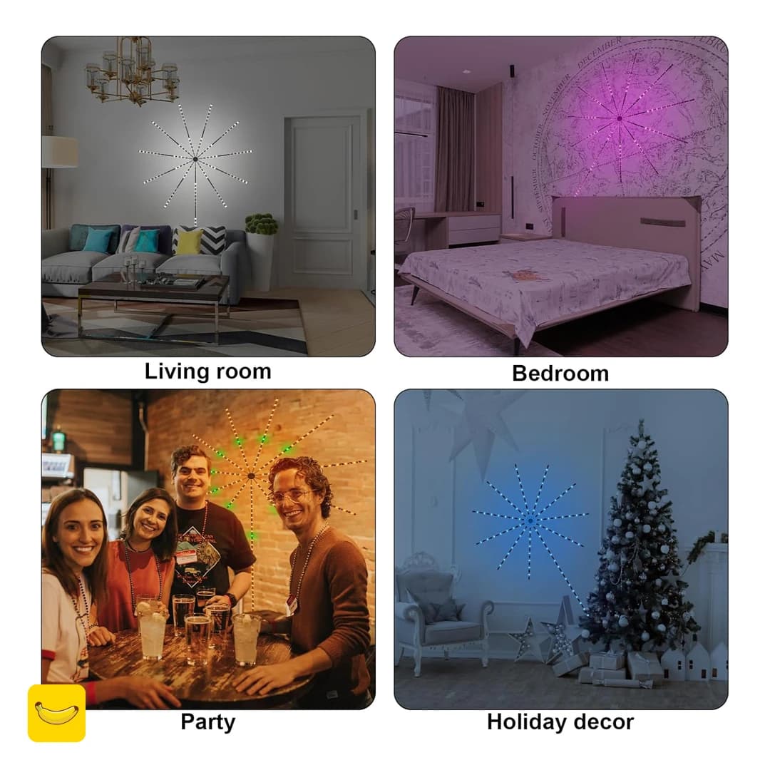 ریسه هوشمند RGB طرح آتش بازی — تصویر ۶