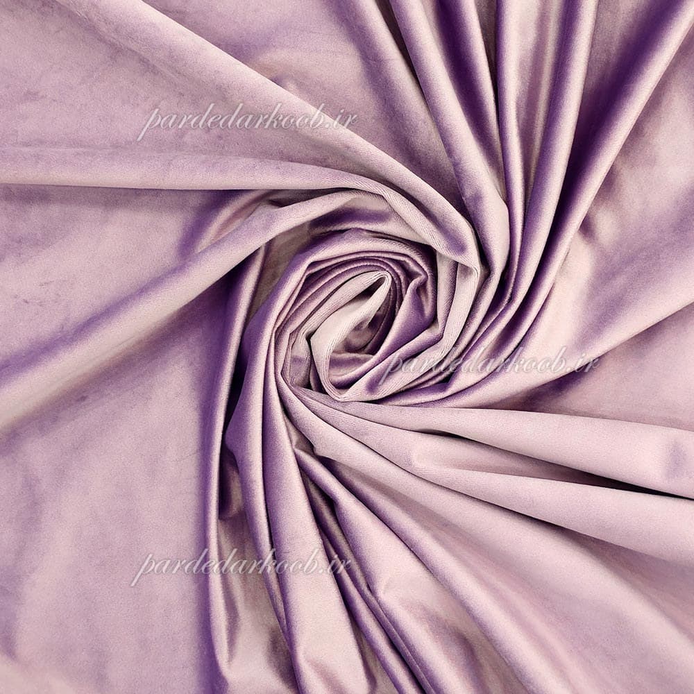 پرده پانچ آماده مخمل یاسی ارتفاع 280 سانت — تصویر ۴