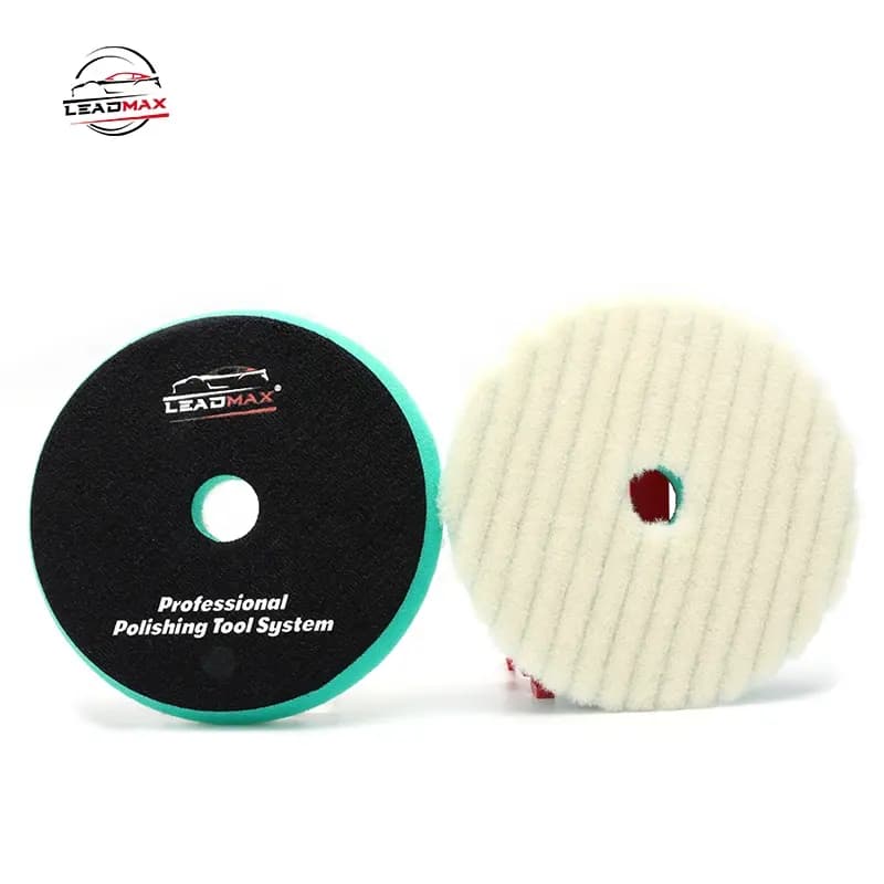 پد پوست بره زبر لیدمکس LEADMAX Ultra cut polish pad — تصویر ۳