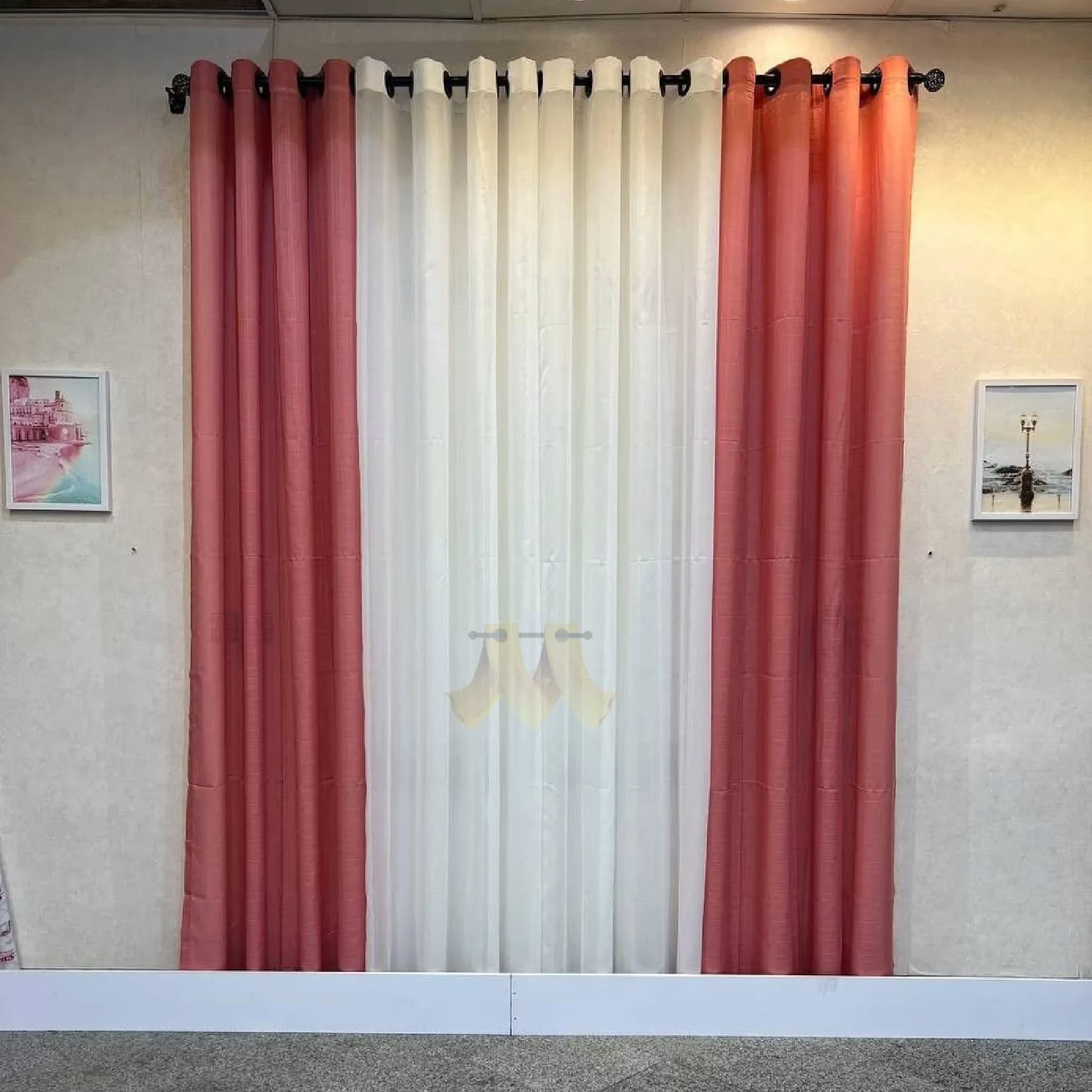 پرده آماده حریر بافتدار (تاعرض 2.5 متر) — تصویر ۷